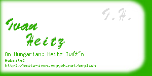 ivan heitz business card